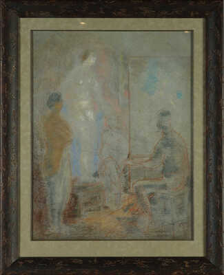 Кудряшёв Владимир Владимирович. В мастерской художника